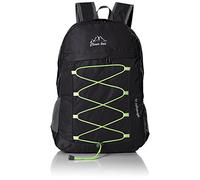 CLEVER BEES Outdoor Water Resistant Hiking Backpack, Black