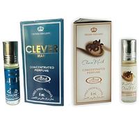 Clever & Choco Musk Concentrated Perfume Oil Combo - Long Lasting Alcohol-Free Attar for Men & Women - 6ml Each (Pack of 2)