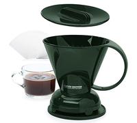 Clever Coffee Dripper and Filters, Large 18 oz| Barista's Choice| Safe BPA Free Plastic|Includes 100 Filters (Dark Green)