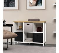 Clever Cube 6 Compartment Storage Unit Light Oak Top