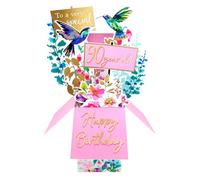 Clever Cube 90th Birthday for Her Joyful 90th! Birthday Pop Up Greeting Card CU011.A