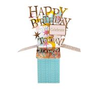 Clever Cube Happy Birthday Today Magical Birthday Wishes Pop Up Greeting Card CU003