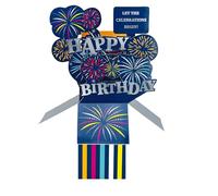 Clever Cube Let The Celebrations Begin Boom-Tastic Birthday Pop Up Greeting Card CU028