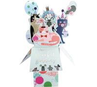 Clever Cube Purrfect Birthday Cat-Tastic Party! Birthday Pop Up Greeting Card CU021