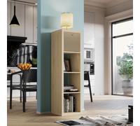 Clever Cube Rectangle 4 Compartment Storage Unit Light Oak