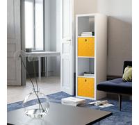 Clever Cube Rectangle 4 Compartment Storage Unit White