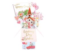 Clever Cube To the Happy Couple Love Pops Up! Wedding Pop Up Greeting Card