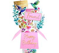 Clever Cube Very Special Friend Fluttering Fun! Birthday Pop Up Greeting Card CU011