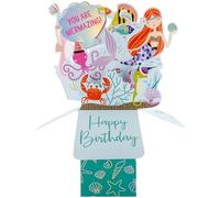 Clever Cube You are Mermazing Mer-Mazing Birthday Bash! Pop Up Greeting Card CU010