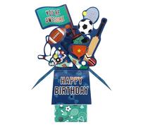 Clever Cube You're Awesome Sporty Smiles! Birthday Pop Up Greeting Card CU014