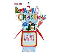 Clever Cubes Pop Up to All of You Amazing Christmas Card 3D Xmas Card XCU007B