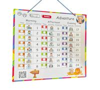 Clever Cubs Visual Timetable for Kids - Magnetic Daily Routine Chart & Routine Planner Board for Toddlers & Preschoolers, Daily Visual Schedule with Activity Tiles