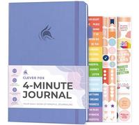 Clever Fox 4 Minute Journal, Guided Daily Habit Tracker Lavender