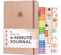Clever Fox 4 Minute Journal, Guided Daily Habit Tracker Rose Gold