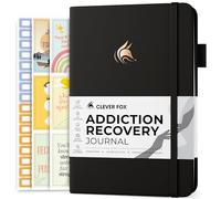 Clever Fox Addiction Recovery Journal, Daily Sobriety Planner, A5 Black