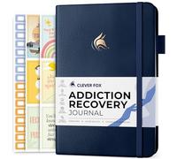 Clever Fox Addiction Recovery Journal, Daily Sobriety Planner, A5 Dark Blue