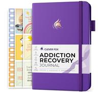 Clever Fox Addiction Recovery Journal, Daily Sobriety Planner, A5 Purple