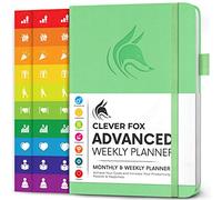 Clever Fox Advanced Weekly Planner, Undated, Hardcover A5, Mint Green | Life Goal Planner for Daily Productivity & Time Management, Day Organizer Journal