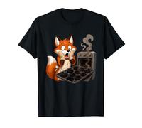 Clever Fox Baking Oven Burnt Cookies Humor T-Shirt
