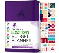 Clever Fox Bi-Weekly Budget Planner - Undated Financial Organizer with Expense & Bill Tracker - Finance Book for Household Money Budgeting - 5.8″ x 8.3″ Hardcover (Purple)