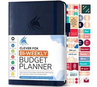 Clever Fox Bi-Weekly Budget Planner - Undated Financial Organizer with Expense & Bill Tracker - Finance Book for Household Money Budgeting - 5.8″ x 8.3″ Hardcover (Blue)