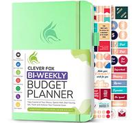 Clever Fox Bi-Weekly Budget Planner - Undated Financial Organizer with Expense & Bill Tracker - Finance Book for Household Money Budgeting - 5.8″ x 8.3″ Hardcover (Mint Green)