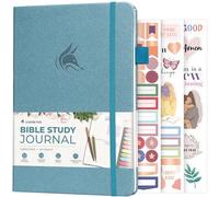Clever Fox Bible Study Journal, Guide, Supplies for Women 14x21 Aquamarine
