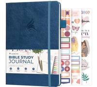 Clever Fox Bible Study Journal, Guide, Supplies for Women 14x21 Mystic Blue