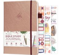 Clever Fox Bible Study Journal, Guide, Supplies for Women 14x21 Rose Gold
