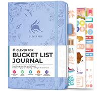 Clever Fox Bucket List Journal, Travel Planner 14 x 21cm, Light Blue