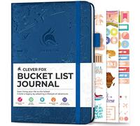 Clever Fox Bucket List Journal, Travel Planner 14 x 21cm, Mystic Blue