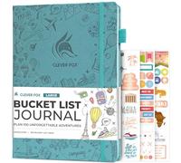 Clever Fox Bucket List Journal, Travel Planner 8.3x11, Aquamarine | Create your own bucket list book, Aventures, Camping, for women, men, couples, college graduation, Things to do in retirement