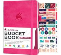Clever Fox Budget Book 2.0 - Financial Planner & Expense Tracker Notebook. Monthly Budgeting Money Organizer. Compact, 13.5x19cm (Hot Pink)