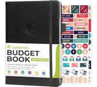 Clever Fox Budget Book 2.0 - Financial Planner & Expense Tracker Notebook. Monthly Budgeting Money Organizer. Compact, 13.5x19cm (Black)