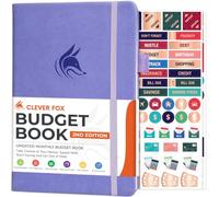 Clever Fox Budget Book 2.0 - Financial Planner & Expense Tracker Notebook. Monthly Budgeting Money Organizer. Compact, 13.5x19cm (Lavender)