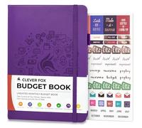 Clever Fox Budget Book - Financial Planner Organizer & Expense Tracker. Money Planner Account Notebook for Monthly Budgeting. Compact (Purple)