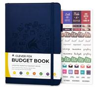 Clever Fox Budget Book - Financial Planner Organizer & Expense Tracker. Money Planner Account Notebook for Monthly Budgeting. Compact (Dark Blue)