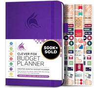 Clever Fox Budget Planner - Expense Tracker Notebook. Monthly Budgeting Journal, Finance Planner & Accounts Book to Take Control of Your Money. Undated - Start Anytime. A5 Size, Purple Hardcover