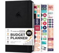 Clever Fox Budget Planner - Expense Tracker Notebook. Monthly Budgeting Organizer, Finance Logbook & Accounts Book, Bill Tracker, Pocket size (Black)