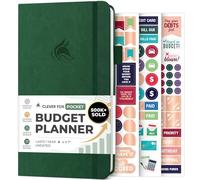 Clever Fox Budget Planner - Expense Tracker Notebook. Monthly Budgeting Organizer, Finance Logbook & Accounts Book, Bill Tracker, Pocket size (Dark Green)