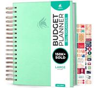 Clever Fox Budget Planner & Monthly Bill Organizer with Pockets. Expense Tracker Notebook, Budgeting Journal and Financial Planner Budget Book to Control Your Money. Large Size - Mint Green