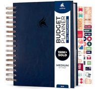 Clever Fox Budget Planner & Monthly Bill Organizer with Pockets. Expense Tracker Notebook, Budgeting Journal and Financial Planner Budget Book to Control Your Money. Medium Size - Blue