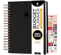 Clever Fox Budget Planner & Monthly Bill Organizer with Pockets. Expense Tracker Notebook, Budgeting Journal and Financial Planner Budget Book to Control Your Money. Large Size - Black