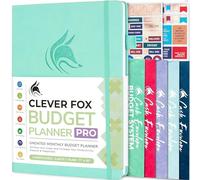 Clever Fox Budget Planner Pro with Cash Budgeting Envelopes, Mint Green