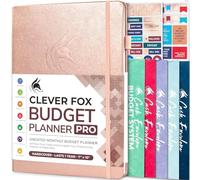 Clever Fox Budget Planner Pro with Cash Budgeting Envelopes, Rose Gold