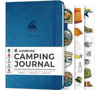Clever Fox Camping Journal - Camper Log Book & RV Trip Planner - Outdoor Camp Journal & Adventure Travel Notebook - 12 Trips Total, 8 Pages per Trip - Hardcover, A5 Size (Mystic Blue)