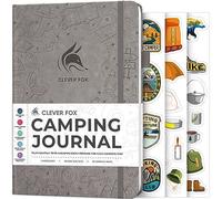 Clever Fox Camping Journal - Camper Log Book & RV Trip Planner - Outdoor Camp Journal & Adventure Travel Notebook - 12 Trips Total, 8 Pages per Trip - Hardcover, A5 Size (Gray)