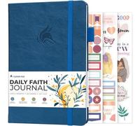 Clever Fox Daily Faith Journal - Guided Prayer, Gratitude & Bible Study Notebook - Faith Based Gifts & Journaling Supplies for Women (Mystic Blue)