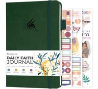 Clever Fox Daily Faith Journal, Prayer, Bible Study for Women, Forest Green
