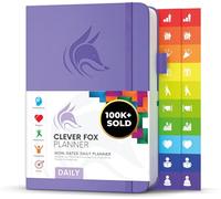 Clever Fox Daily Planner, Undated Professional & College Day, Lavender